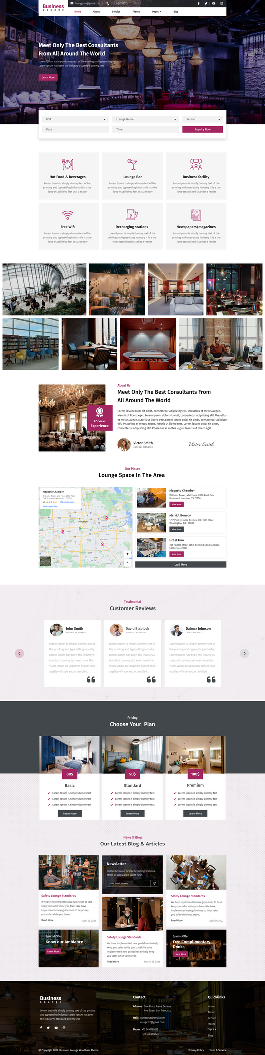 Business Lounge WordPress Theme