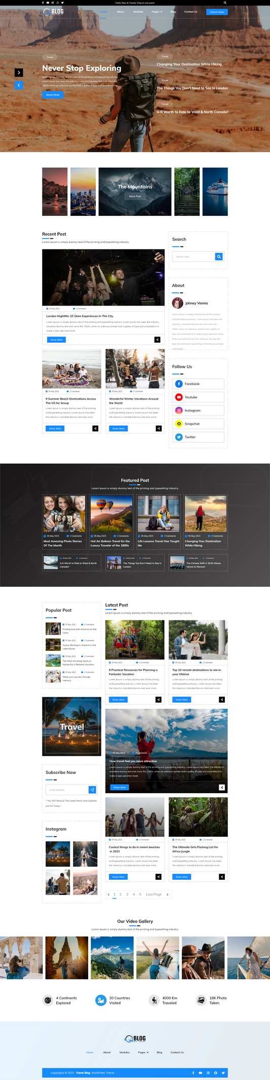 Lifestyle WordPress Theme