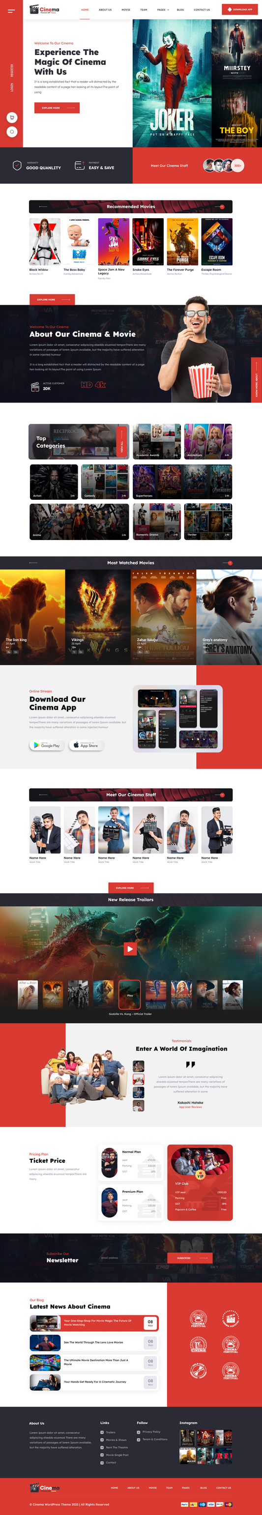 Cinema WordPress Theme