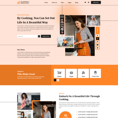 Cloud Kitchen WordPress Theme