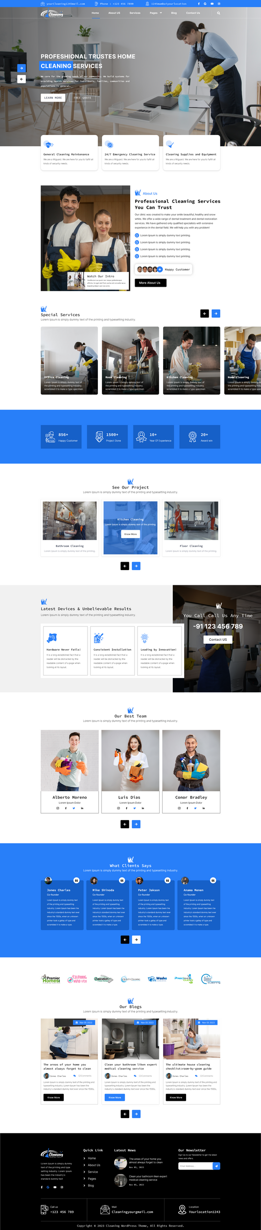 Equipments WordPress Theme