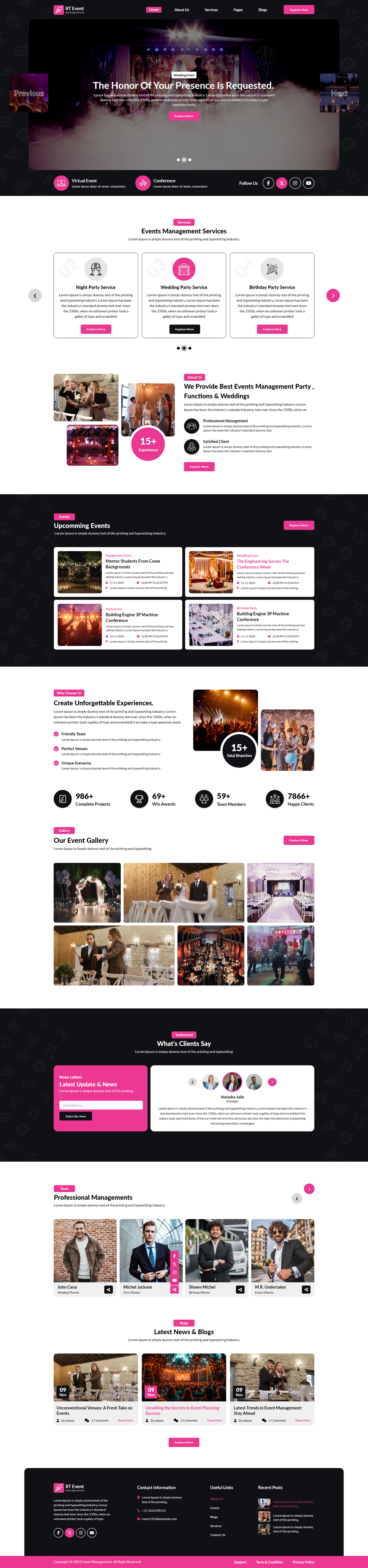 Event Management WordPress Theme