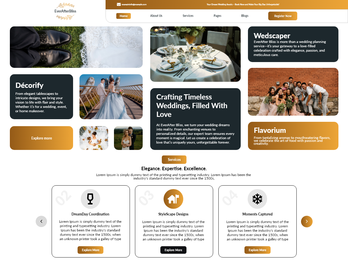 Free Wedding WordPress Theme