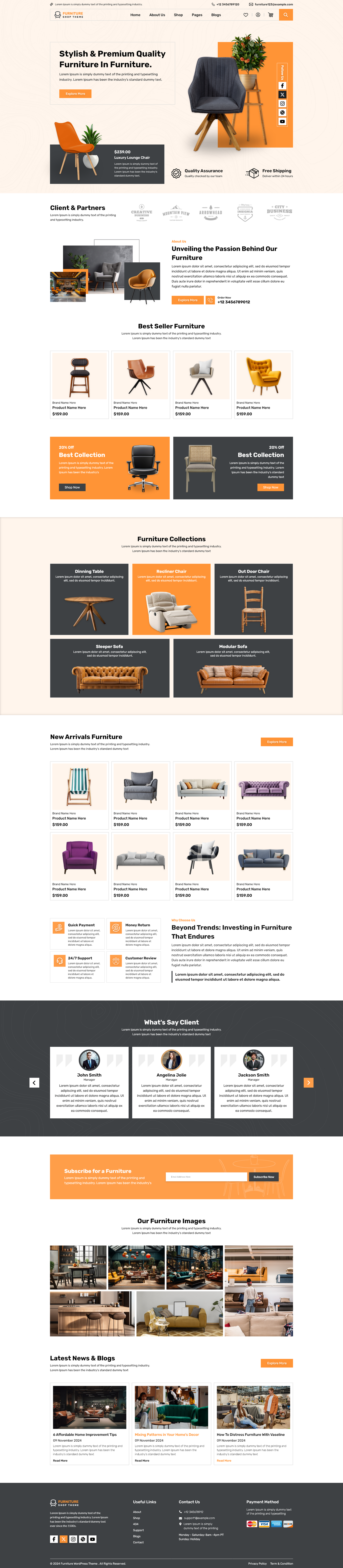 Furniture Shop WordPress Theme