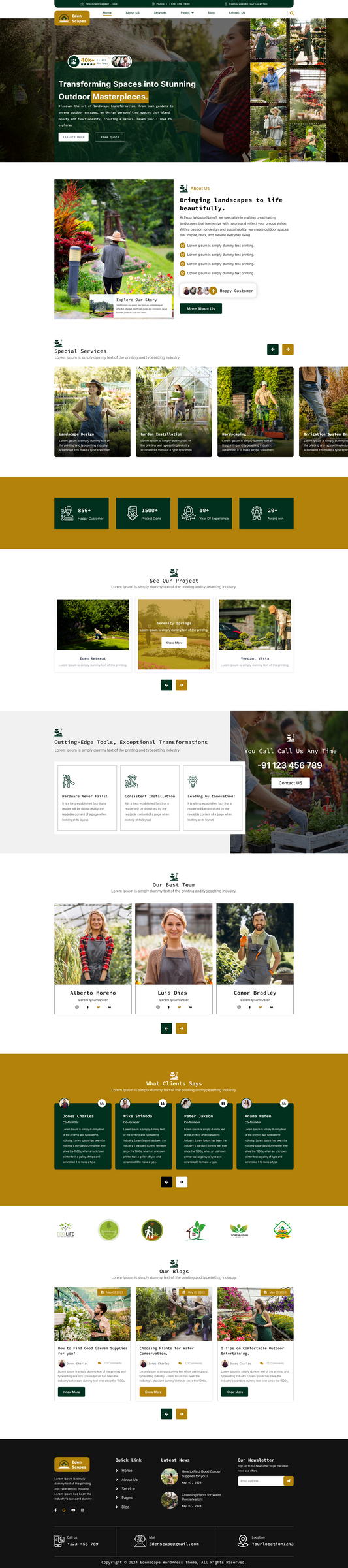 Landscaper WordPress Theme