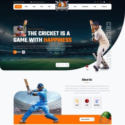 Cricket Club WordPress Theme