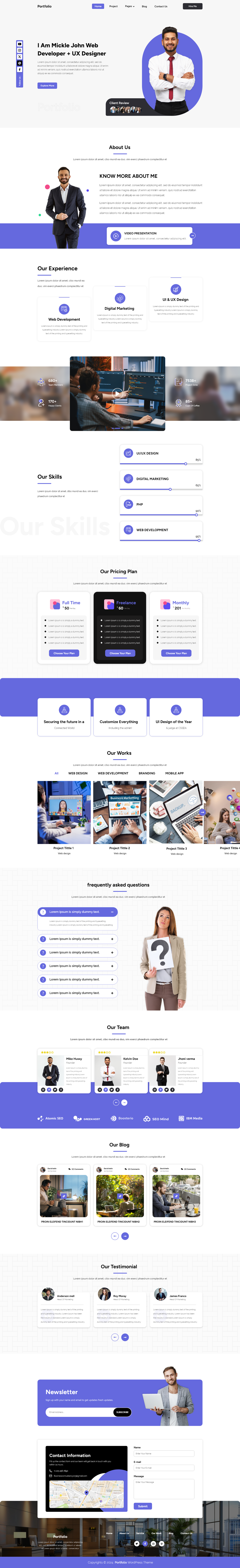 Portfolio WordPress Theme