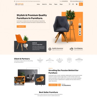 Furniture Shop WordPress Theme