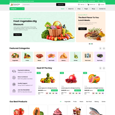 Grocery Store WordPress Theme