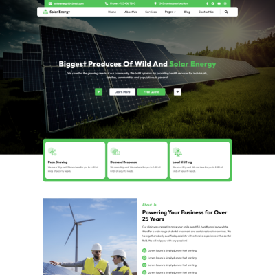 Solar Energy WordPress Theme