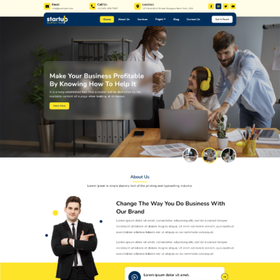 Startup WordPress Theme