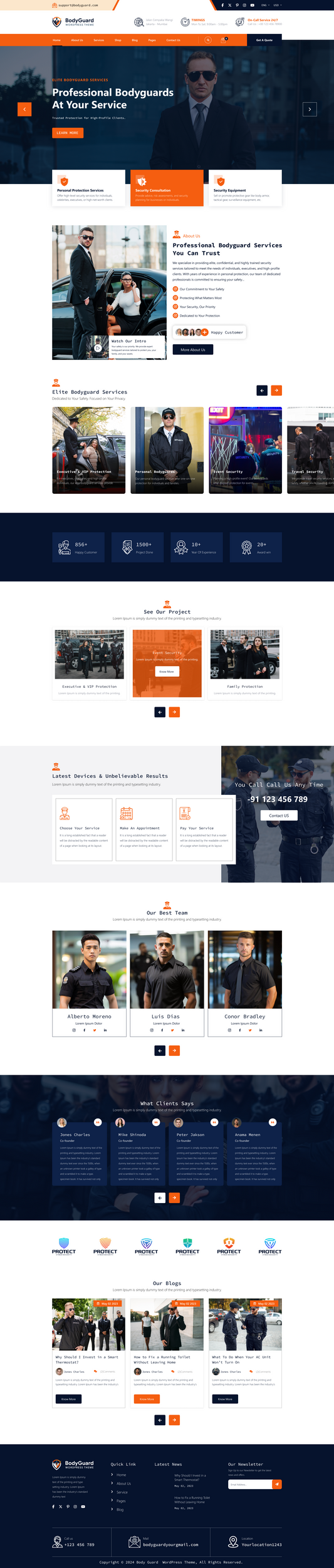 Security Guard WordPress Theme