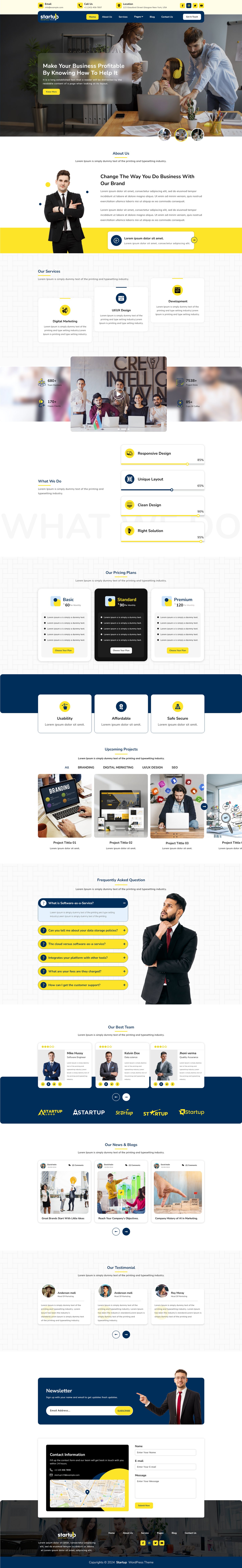 Startup WordPress Theme