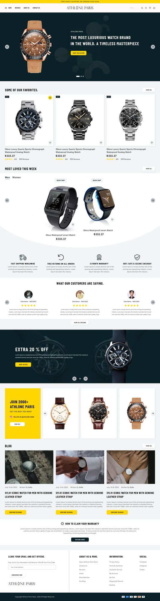 Watch Store WordPress Theme