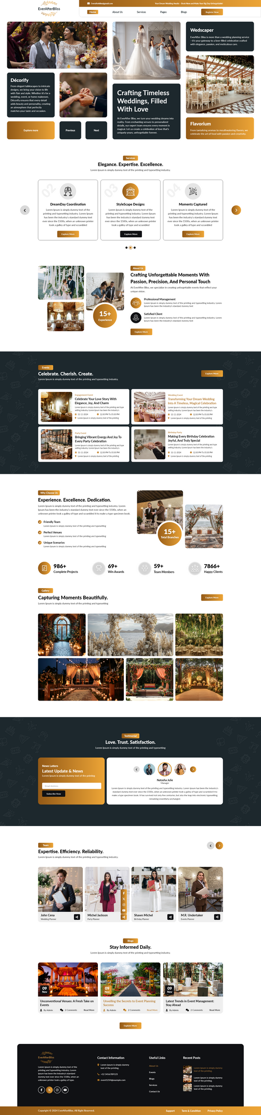 Wedding Planner WordPress Theme